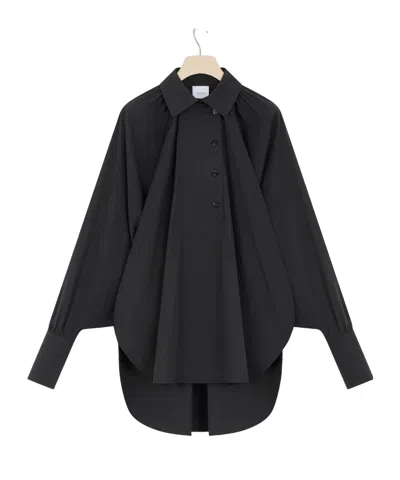 Patou Artist Blouse In Sustainable Cotton In Black