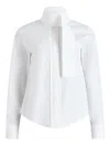 Patou Ascot Collar Blouse Clothing In White
