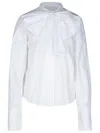 PATOU ASCOT WHITE COTTON BLOUSE