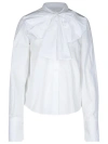 Patou Ascot White Cotton Blouse In White