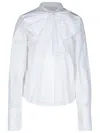 Patou Ascot White Cotton Blouse In White