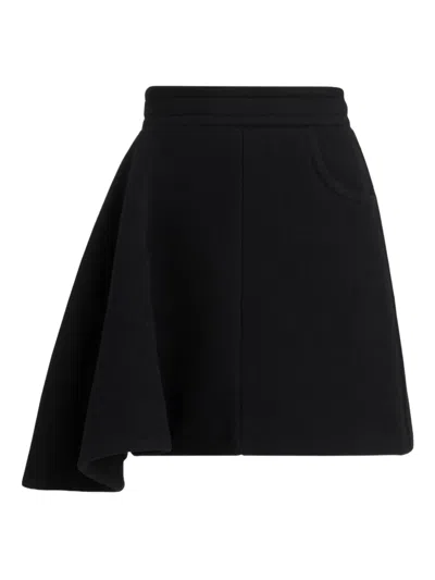 Patou Asymmetric Skirt In Black