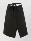 Patou Wrap Midi Skirt In Black