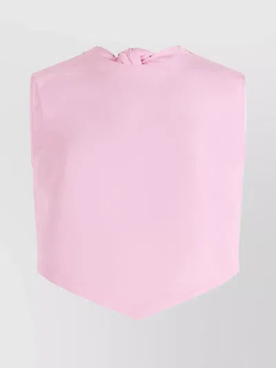 PATOU BACK BOW SLEEVELESS TOP