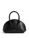 Patou Shoulder Bag Structured Detachable Strap In Black