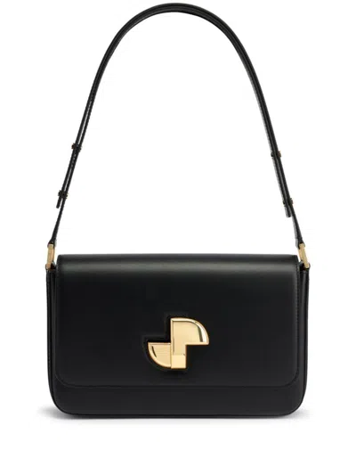 Patou Black Le Classic Lock Shoulder Bag