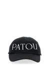 Patou Black Cotton Baseball Cap In Black