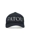 Patou Black Cotton Baseball Cap In Black
