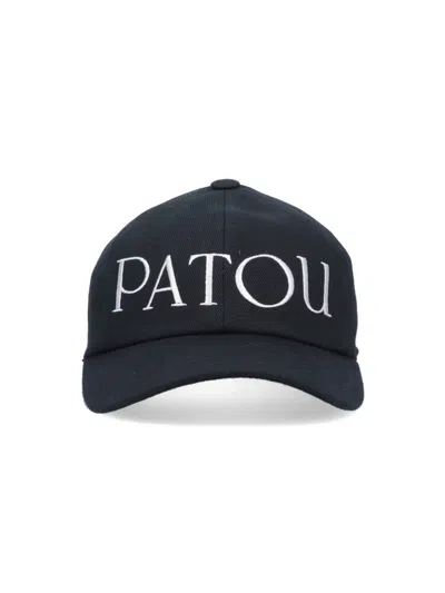 Patou Baseball Logo Beanie In Black