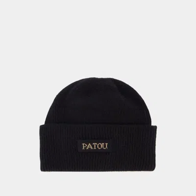 PATOU BEANIE - PATOU - WOOL - BLACK