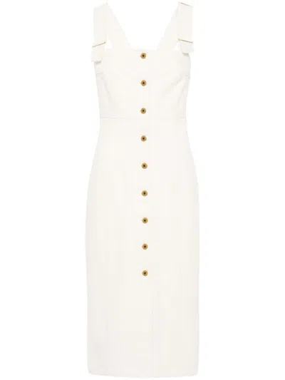 PATOU BEIGE DRESS WITH BUTTON CLOSURE