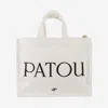 Patou Beige  Cotton Tote Bag In Beige