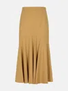 Patou Beige Wool Blend Skirt In Beige
