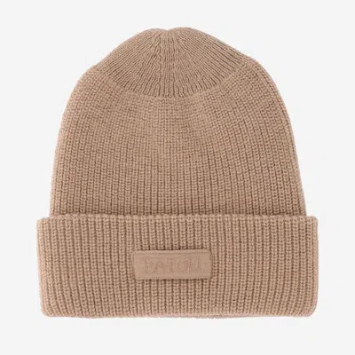 PATOU BEIGE WOOL HAT