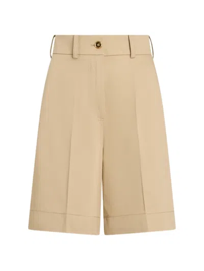 Patou Belt-loops Bermuda Shorts In Neutral