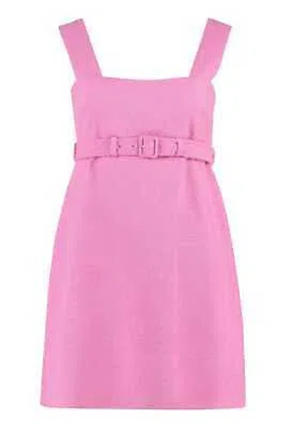 Pre-owned Patou Belted Waist Dress In Pink