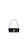 Patou Shoulder Bag With Structured Silhouette And Adjustable Strap In Black