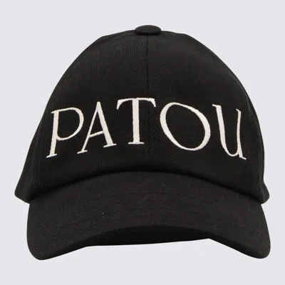 Patou Black And White Cotton Baseball Cap