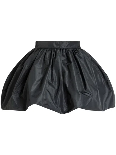 PATOU BLACK BUBBLE MINI SKIRT
