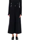 Patou High-waisted Wide Leg Culotte Pants In Size 36 In Black