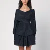 Patou Crossover Blouse With Bow Detail And Layered Look In Multi