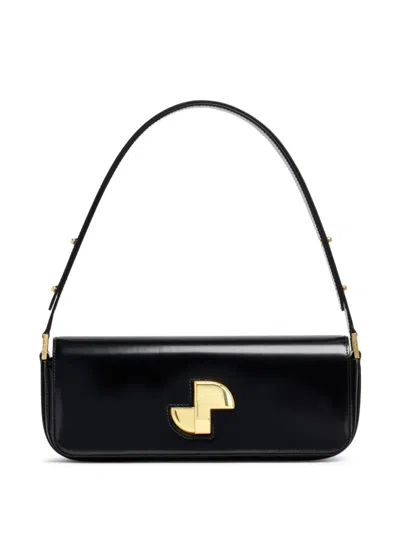 PATOU BLACK LE LOCK SHOULDER BAG
