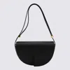 Patou Leather Shoulder Bag In Black