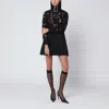 Patou Mini Dress With Buckled-collar In Black