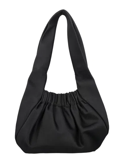 Patou Black Satin Le Biscuit Handbag