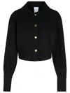 Patou Black Virgin Wool Blend Shirt In Black