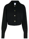 Patou Black Virgin Wool Blend Shirt In Black