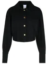 Patou Black Virgin Wool Blend Shirt In Black
