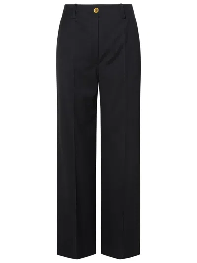 Patou Black Virgin Wool Pants