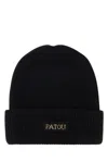 Patou Logo Ribbed Wool Beanie