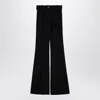 Patou Flared Wool Blend Bell Bottom Trousers