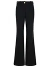 Patou Trousers Flared Leg Belt Loops In Black