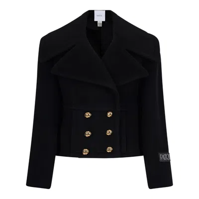 Patou Black Wool Blend Jacket