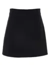 Patou High-rise Cotton-blend Tweed Miniskirt In Black