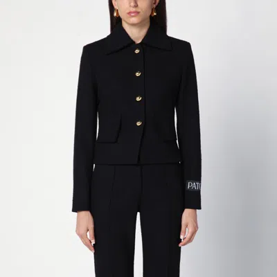 Patou Black Wool-blend Short Jacket