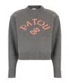 Patou Blended Patterned Sweater In Gray