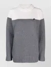 Patou Merino-blend Colour-block Jumper