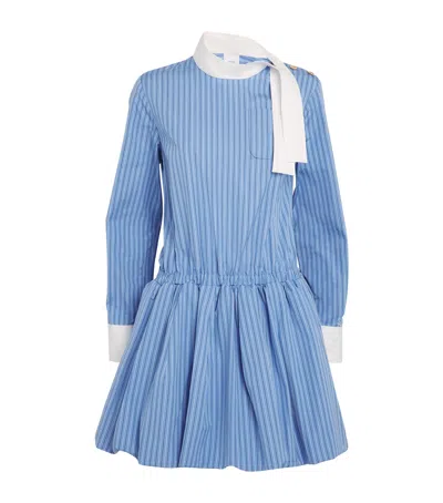 Patou Bloomer Mini Dress In Blue