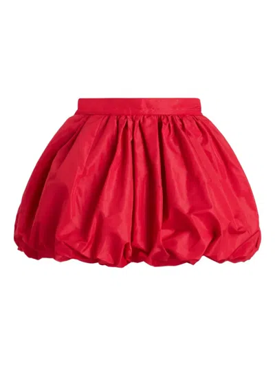 Patou Bloomer Mini Skirt In Red