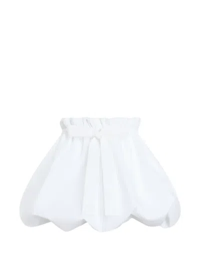 Patou Bloomer Mini Skirt In White