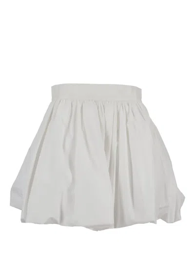 Patou Bloomer Mini Skirt In White