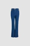 Patou Wide-legged Trousers In Blue