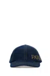 Patou Blue Denim Baseball Cap In Blue