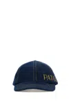 Patou Blue Denim Baseball Cap In Denim
