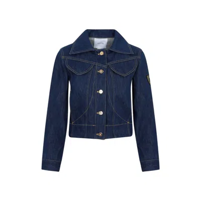 Patou Ralph Lauren Collection Ricky 27 Small Satchel Bag In Blue