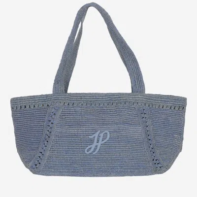 Patou Blue Trapeze Large Tote